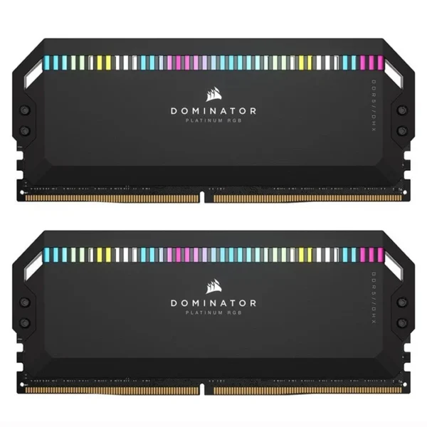 رم DDR5 دو کاناله 6200 مگاهرتز کورسیر مدل 32GB Dominator Platinum RGB